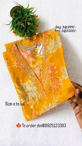 Budget Friendly Straight Cut Kurti